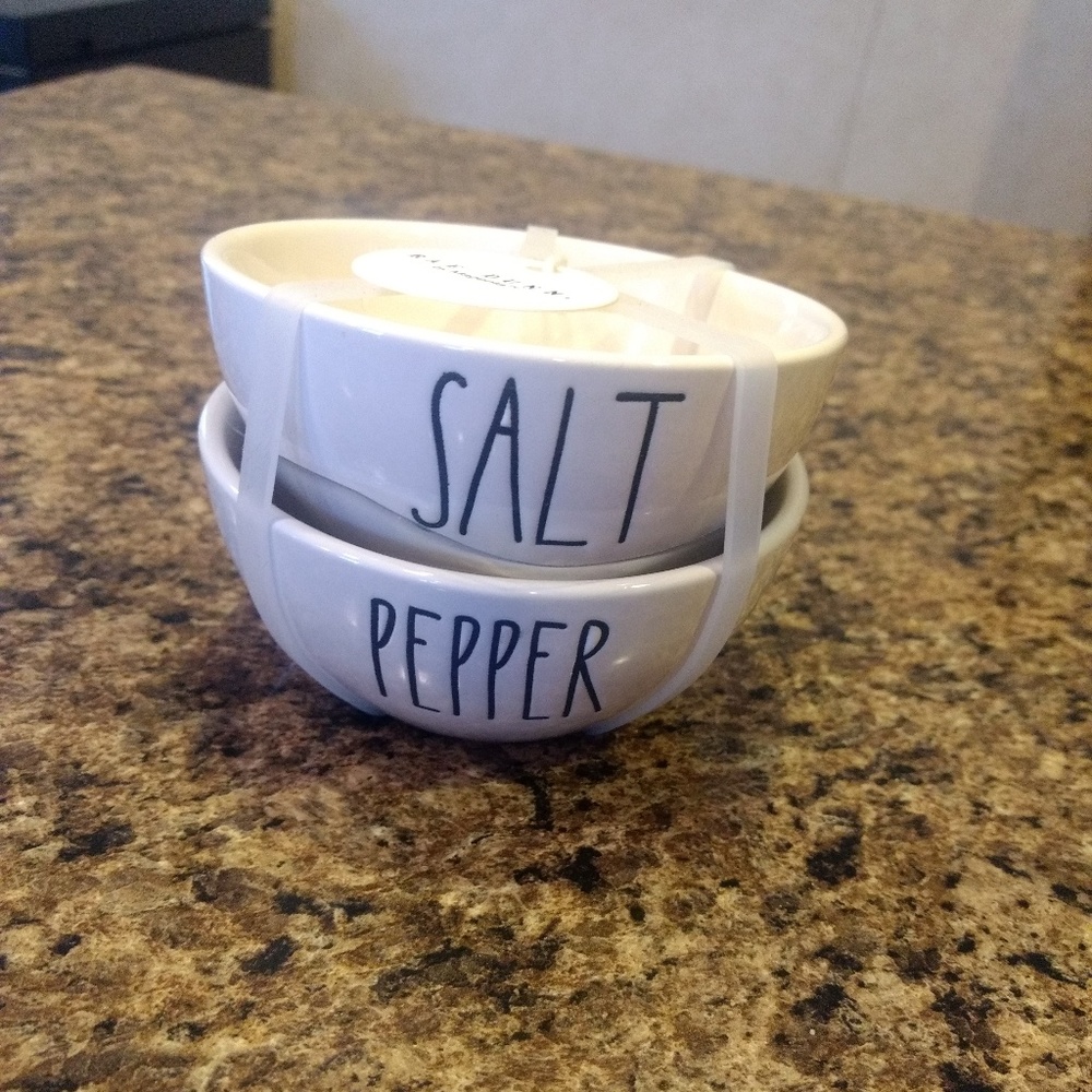 Rae dunn by Megenta Salt and pepper bowls